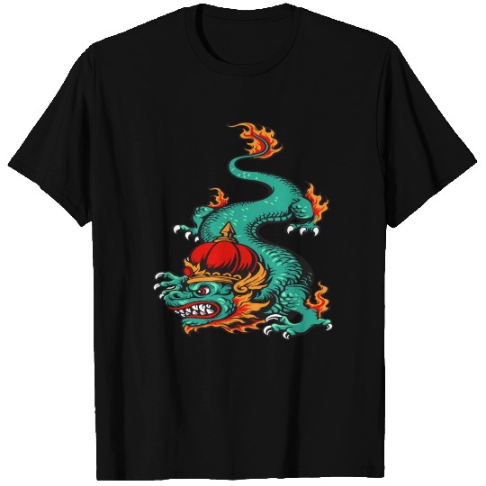 japanese dragon art T Shirts