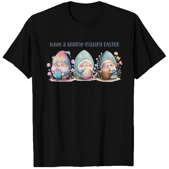 Easter Gnomes Pastel cute gnomes in and around cho T Shirts