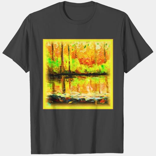 "Vibrant Swamp Forest" Cute Painting. Buy Now T Shirts
