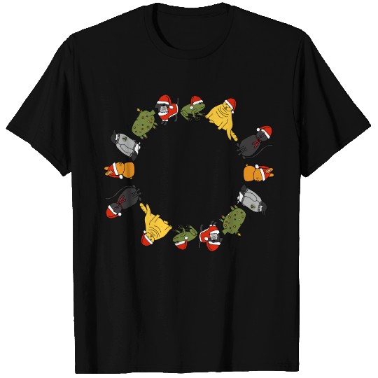 Christmas Holidays Cute Animals Stars Candy Canes T Shirts