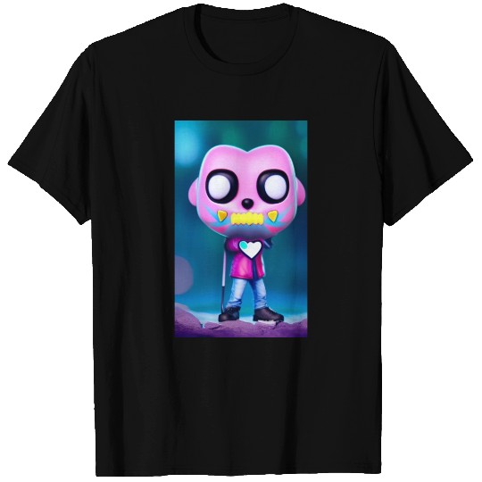 Trippy Robotic Futuristic Colorful Anime Design T Shirts