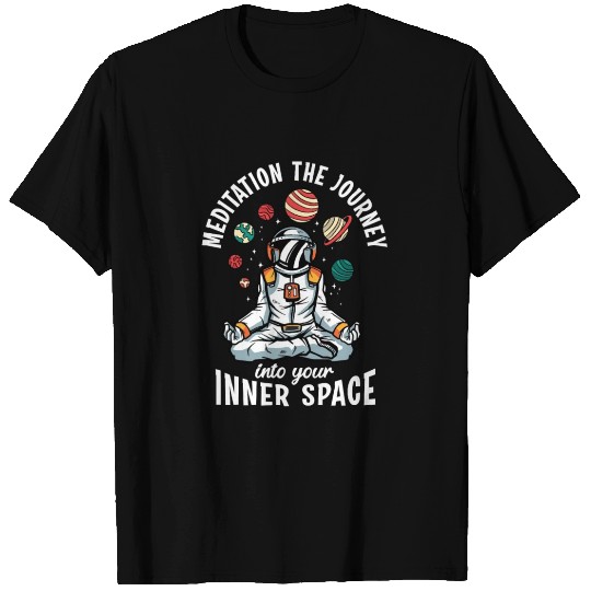 Space Mushroom Meditating Solar System Science Fan T Shirts