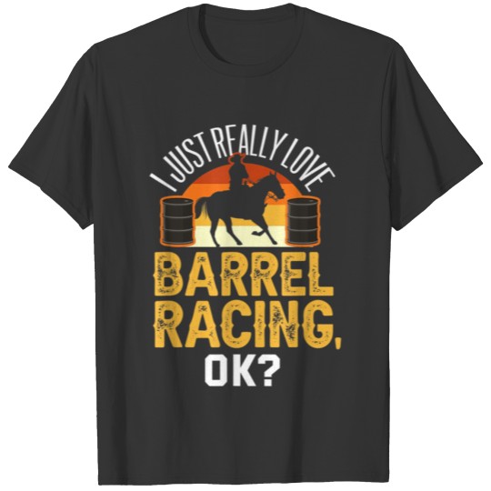 Funny Barrel Racing T Shirts Rodeo Horse Barrel Race