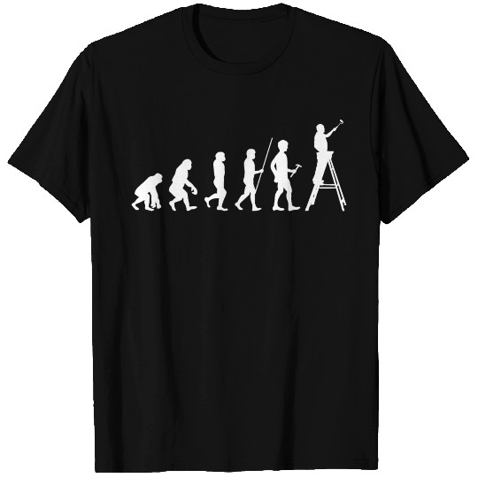 Painter evolution Funny gift for painters master T Shirts