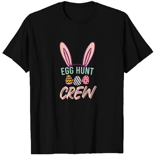 Egg Hunt Crew Funny Easter Day T Shirts