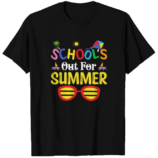 Schools Out For Summer Teacher Tie Dye T Shirts