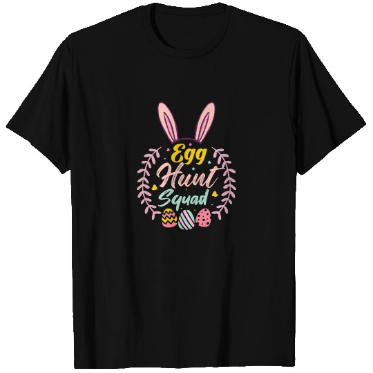 Egg Hunt Squad Hunting Season Funny Easter Day T Shirts