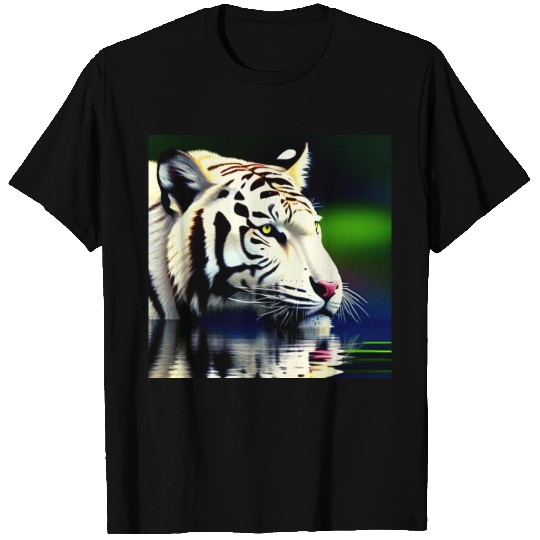 White Tiger Reflection T Shirts