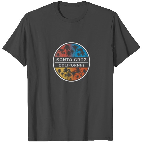 Santa Cruz California Stylish Vacation Souvenir T Shirts