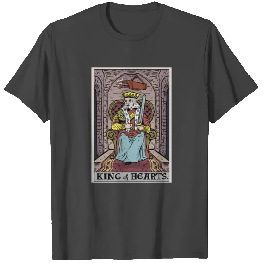 King of Hearts Tarot Card T Shirts