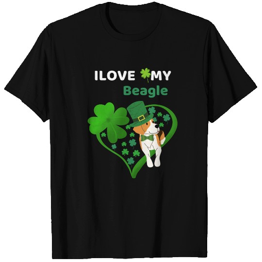 Irish Shamrock St Patrick's Day Beagle Cool T Shirts
