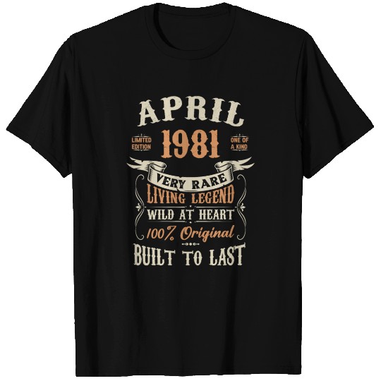 April 1981 Birthday Surprise T Shirts