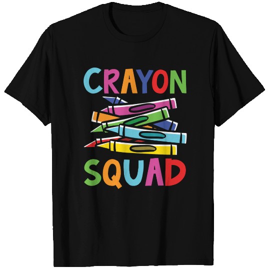 Crayon Squad Student Back To School T Shirts