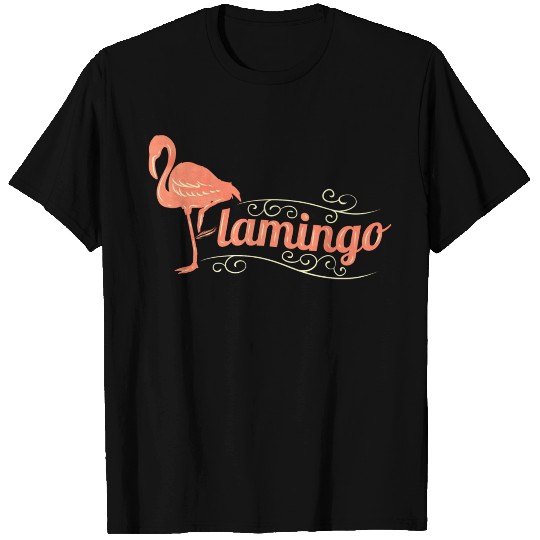 Logo Showing The Word Flamingo T Shirts