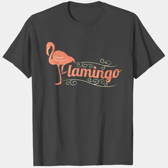 Logo Showing The Word Flamingo T Shirts