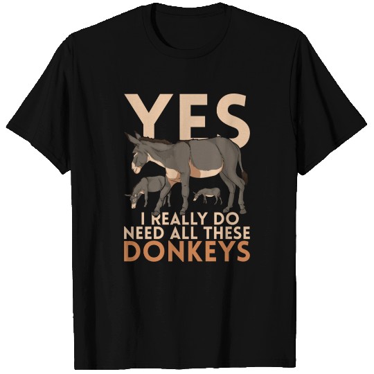Farming Donkey Lover Funny Farmer Farm Animal T Shirts