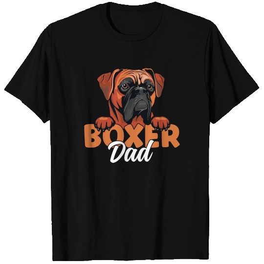 Boxer Dad Dog Lover Boxer Dog Father Boxer Dog T Shirts