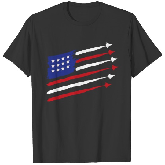 Patriotic America USA Flag 4th Of July American T Shirts