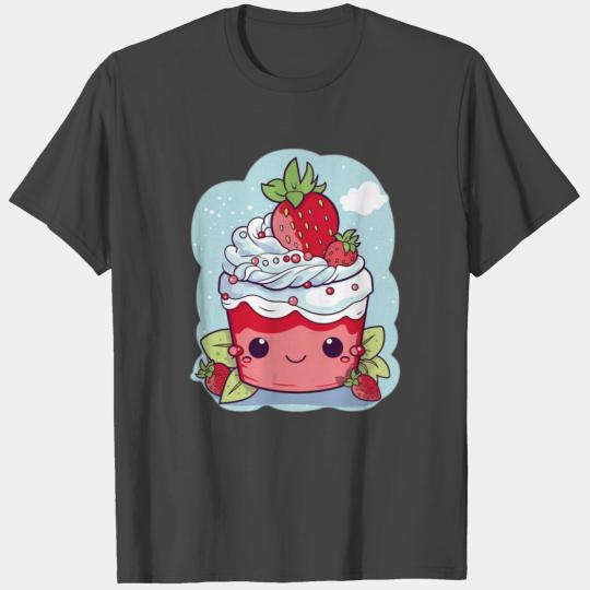 Kawaii Cute Strawberry Sundae T Shirts