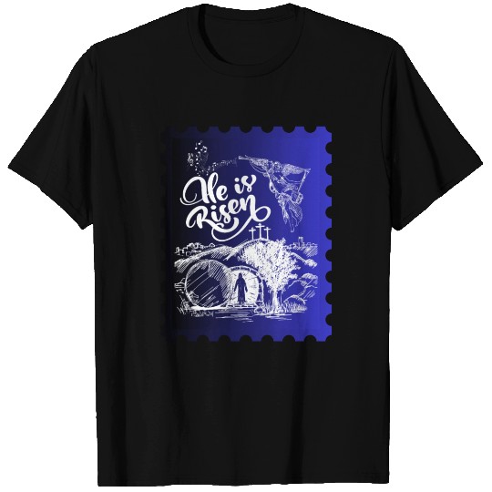 He Is Risen. Angel and singing; Classic drawing T Shirts