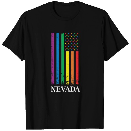 Nevada Pride Month Pride Flag LGBT Community LGBTQ T Shirts