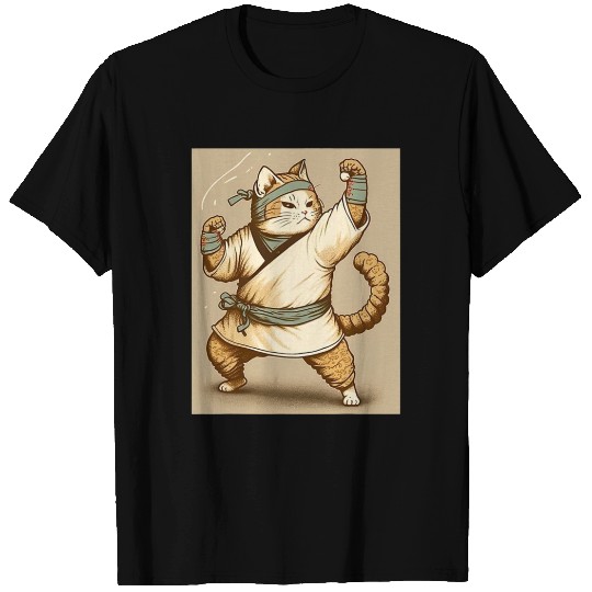 Cat Ninja Anime Style Cat Lover T Shirts