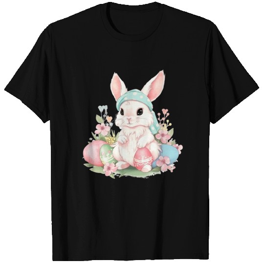 Cute Sweet Easter Bunny Rabbit Easter Eggs T Shirts
