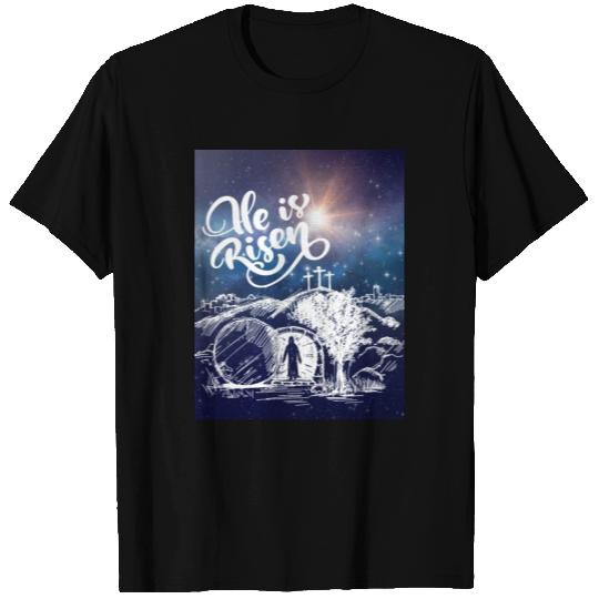 He Is Risen!Jesus,Easter, Bright & Morning Star T Shirts