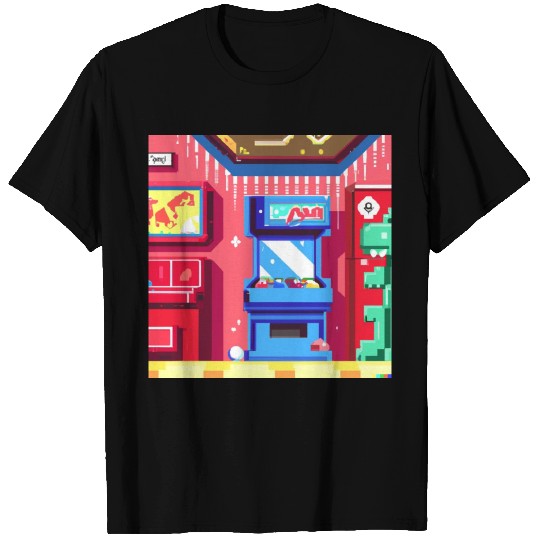 Pixel Art Retro Future Gameboy Game Console Design T Shirts