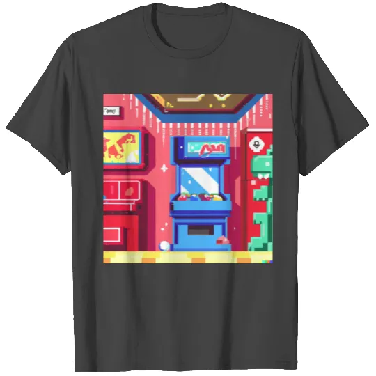 Pixel Art Retro Future Gameboy Game Console Design T Shirts