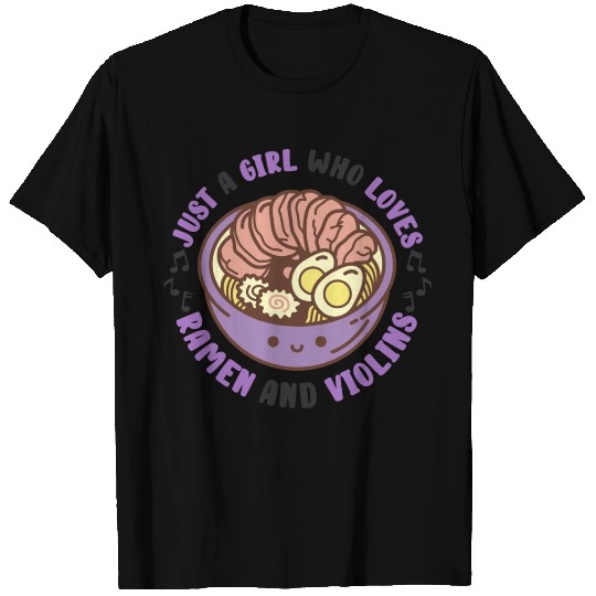 Ramen Noodles Japanese Food Violin Classical Music T Shirts