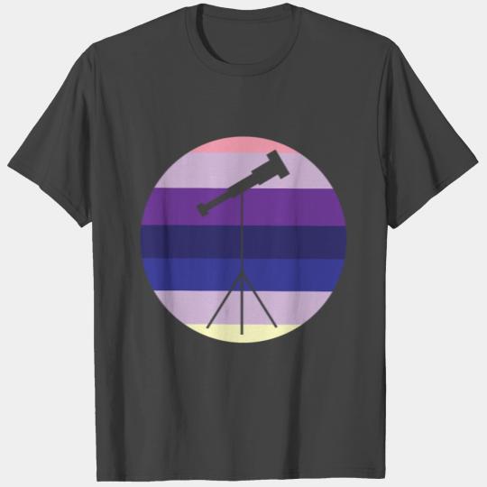 Retro Astronomer Stars Moon Galaxy Astronomy T Shirts