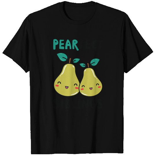 Siblings Pear Fruit Big Brother Sister Goals T Shirts