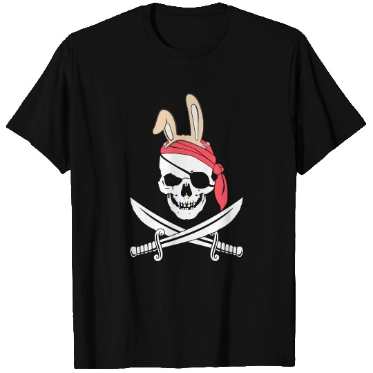 Jolly Roger Easter Funny Bunny Apparel for Egg T Shirts