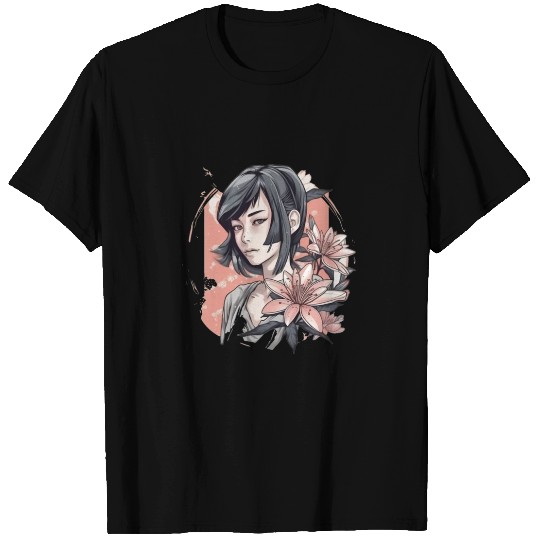 Japanese Spider Lily Soft Anime Aesthetic Flower T Shirts