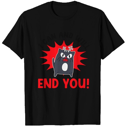 Angry Mean Cat Pet Owner Cute Feline Pet Kitten T Shirts