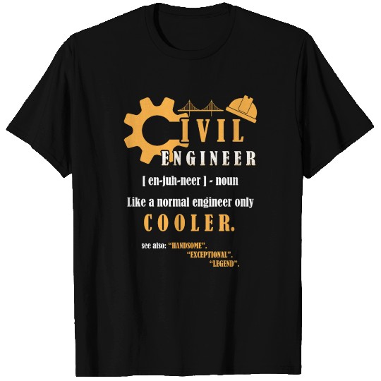 Civil Engineer Definition Funny Civil Engineering T Shirts