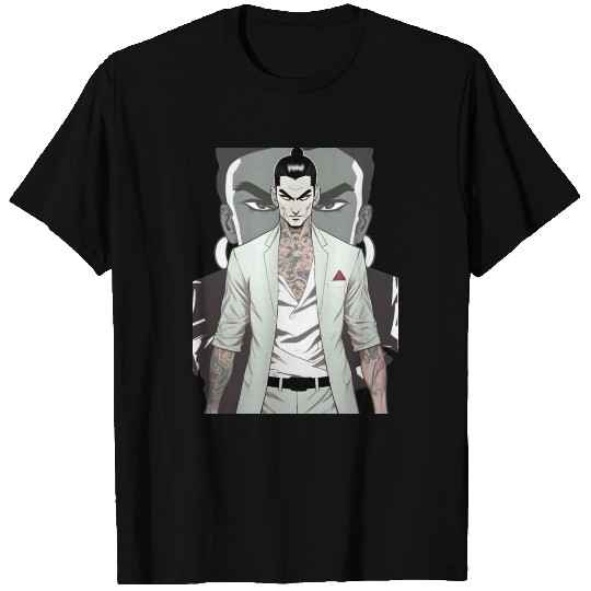 Japan Yakuza Greeny Face T Shirts
