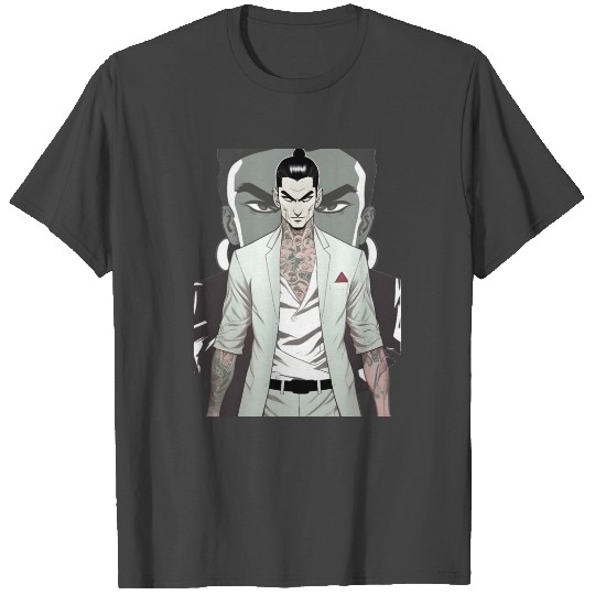 Japan Yakuza Greeny Face T Shirts