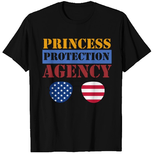 Princess Protection Agency Funny US Glasses Appare T Shirts