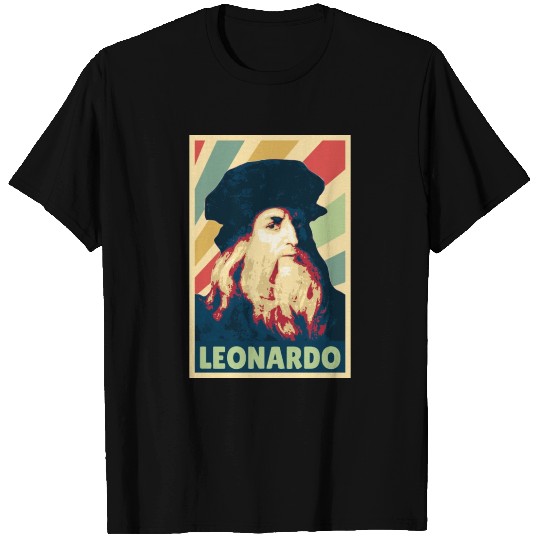 Leonardo Da Vinci Vintage Colors T Shirts