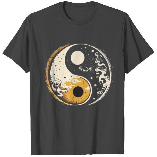 Sun and moon yin yang T Shirts