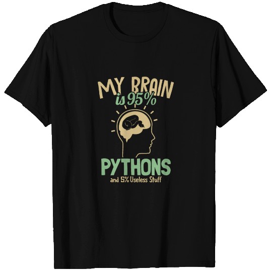 My Brain is 95% Pythons Snake Owner Banana Ball T Shirts