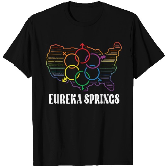 Eureka Springs Pride Month Pride Flag LGBT Communi T Shirts