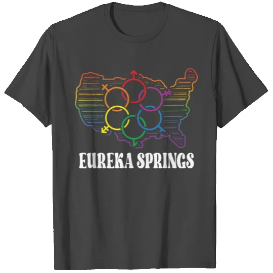 Eureka Springs Pride Month Pride Flag LGBT Communi T Shirts