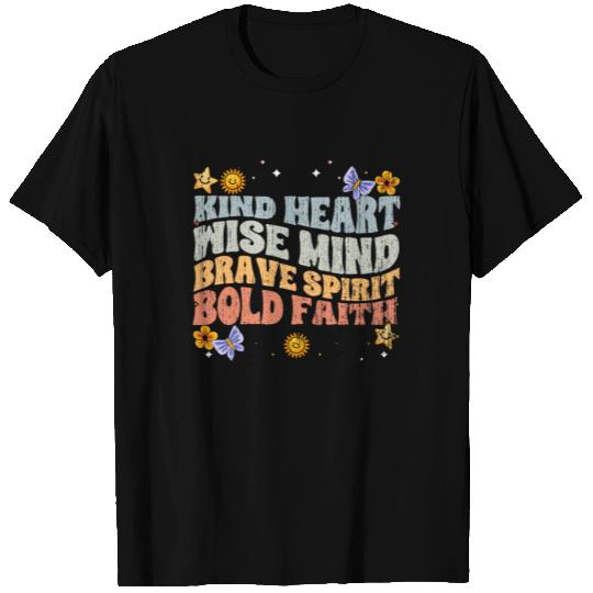 Vintage Empathy Kind Heart Wise Mind Brave Spirit T Shirts