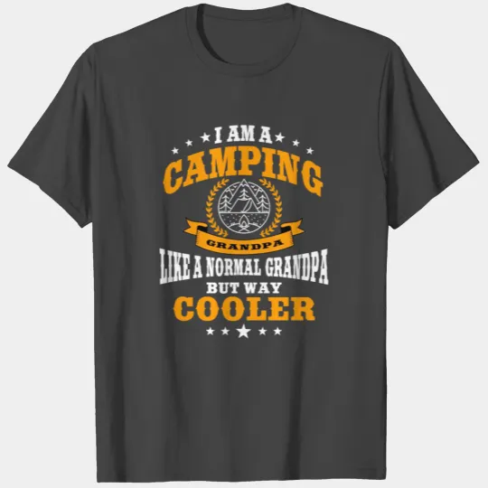 Funny Camping Grandpa Saying Summer Camp Men T Shirts