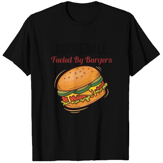 Dodgeball Player Coach Team Sports Burger Funny T Shirts