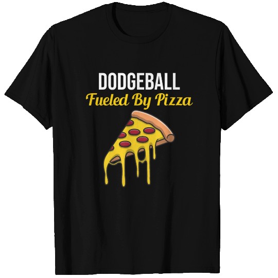 Dodgeball Player Coach Team Sports Pizza Funny T Shirts