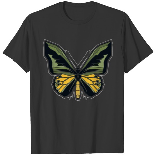butterfly in an abstract geometric nature theme T Shirts